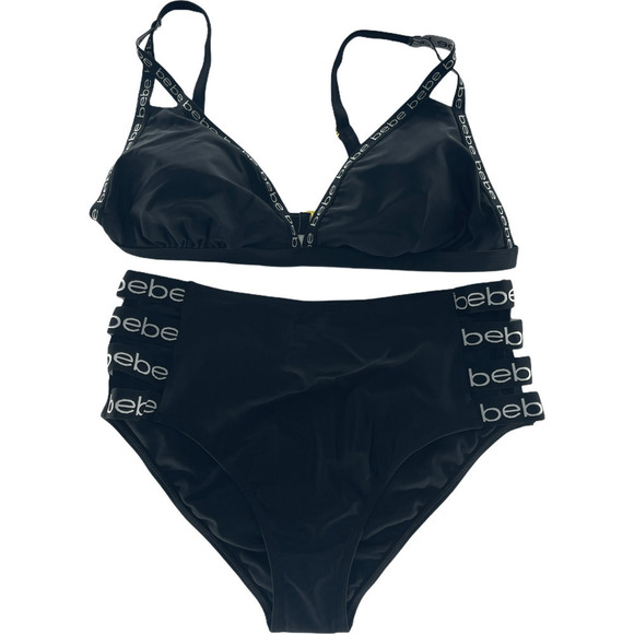 Bebe Sport Logo Triangle Bikini - Picture 2 of 6